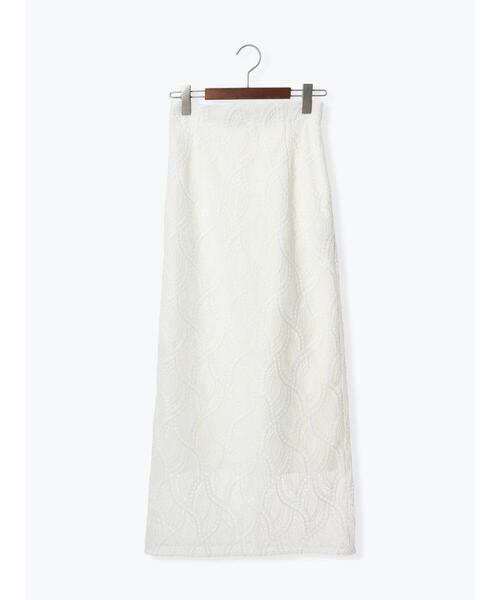 Te chichi CLASSIC（テチチクラシック）の「ウェーブケミカルレースナロースカート（セットアップ可）《2025summer catalog item》（スカート・レディース・オフホワイト・F）」の11枚目の写真