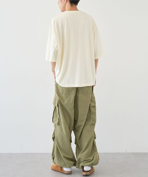 CRAFT STANDARD BOUTIQUE(クラフトスタンダードブティック)の「ヴィンテージ加工 ヘンリーTEE(Tシャツ/カットソー・メンズ・グレー/ブルー/アイボリー/ブラック・M/L/XL)」の6枚目の写真