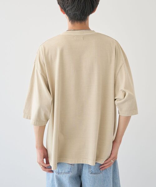 CRAFT STANDARD BOUTIQUE(クラフトスタンダードブティック)の「ヴィンテージ加工 ヘンリーTEE(Tシャツ/カットソー・メンズ・グレー/ブルー/アイボリー/ブラック・M/L/XL)」の9枚目の写真