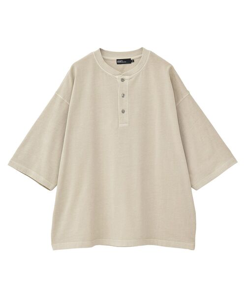 CRAFT STANDARD BOUTIQUE(クラフトスタンダードブティック)の「ヴィンテージ加工 ヘンリーTEE(Tシャツ/カットソー・メンズ・グレー/ブルー/アイボリー/ブラック・M/L/XL)」の14枚目の写真