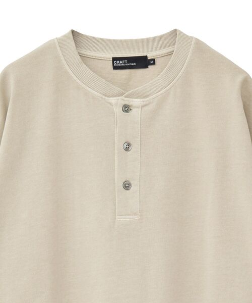 CRAFT STANDARD BOUTIQUE(クラフトスタンダードブティック)の「ヴィンテージ加工 ヘンリーTEE(Tシャツ/カットソー・メンズ・グレー/ブルー/アイボリー/ブラック・M/L/XL)」の16枚目の写真