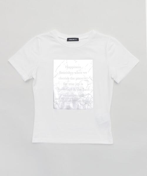 DISPARK/【25年春夏新作】ボックスロゴ箔プリントピチT（Tシャツ