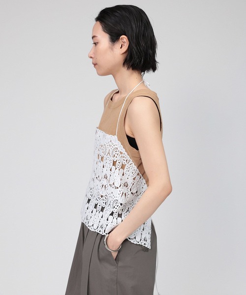 BABYLONE（バビロン）の「コード刺繍キャミ（キャミソール）」 - WEAR