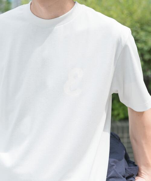 EKAL（エカル）の「『UR TECH ひやサラクール』EロゴプリントTシャツ（Tシャツ/カットソー・メンズ・スミクロ/ミント/ホワイト・MEDIUM/LARGE）」の4枚目の写真