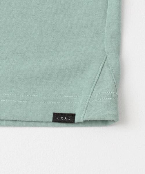 EKAL（エカル）の「『UR TECH ひやサラクール』EロゴプリントTシャツ（Tシャツ/カットソー・メンズ・スミクロ/ミント/ホワイト・MEDIUM/LARGE）」の18枚目の写真