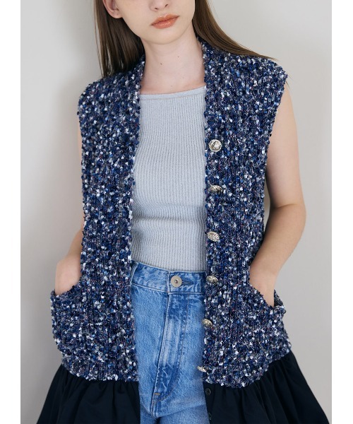 セール】ニットドッキングミニワンピース（ワンピース）｜COEL（コエル