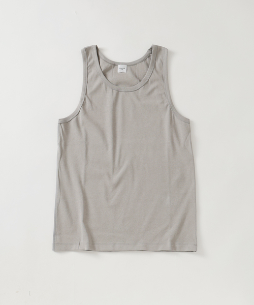 EDIFICE(エディフィス)の「サーキュラーリブ タンクトップ(タンクトップ・メンズ・スカイブルー/ブラック/チャコールグレー/ホワイト・MEDIUM/LARGE)」の4枚目の写真