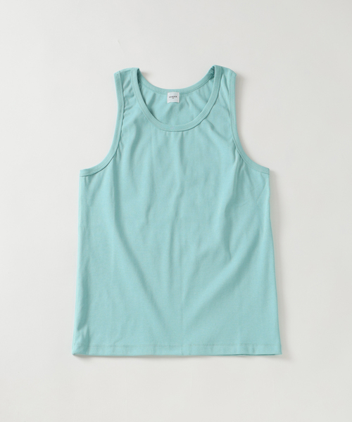 EDIFICE(エディフィス)の「サーキュラーリブ タンクトップ(タンクトップ・メンズ・スカイブルー/ブラック/チャコールグレー/ホワイト・MEDIUM/LARGE)」の1枚目の写真