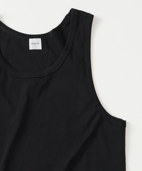 EDIFICE(エディフィス)の「サーキュラーリブ タンクトップ(タンクトップ・メンズ・スカイブルー/ブラック/チャコールグレー/ホワイト・MEDIUM/LARGE)」の14枚目の写真