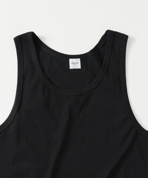 EDIFICE(エディフィス)の「サーキュラーリブ タンクトップ(タンクトップ・メンズ・スカイブルー/ブラック/チャコールグレー/ホワイト・MEDIUM/LARGE)」の13枚目の写真