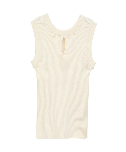 CLANE(クラネ)の「【CLANE/クラネ】W FACE HALL KNIT TOPS/ニットトップス/ノースリーブ/タンクトップ(タンクトップ・レディース・オレンジ/ブルー/ブラック/アイボリー/マルチ・1/2)」の19枚目の写真