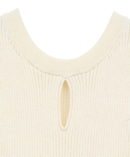 CLANE(クラネ)の「【CLANE/クラネ】W FACE HALL KNIT TOPS/ニットトップス/ノースリーブ/タンクトップ(タンクトップ・レディース・オレンジ/ブルー/ブラック/アイボリー/マルチ・1/2)」の21枚目の写真