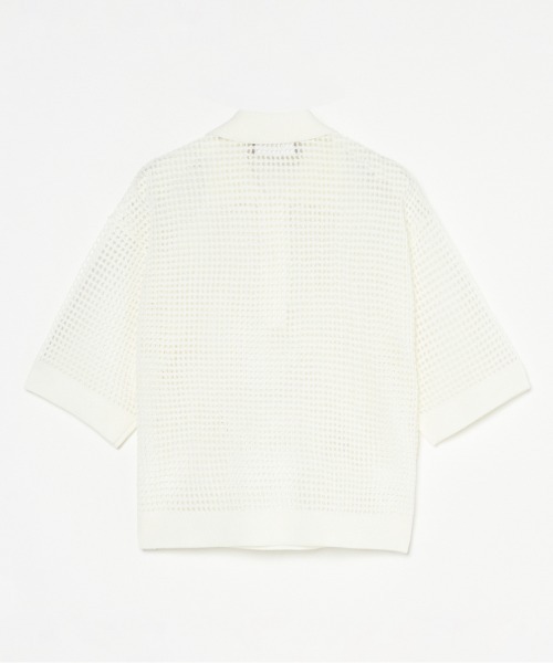 HELIOPOLE（エリオポール）の「POLO KNIT PULLOVER（ポロシャツ・レディース・アイボリー/ブラック・38）」の15枚目の写真