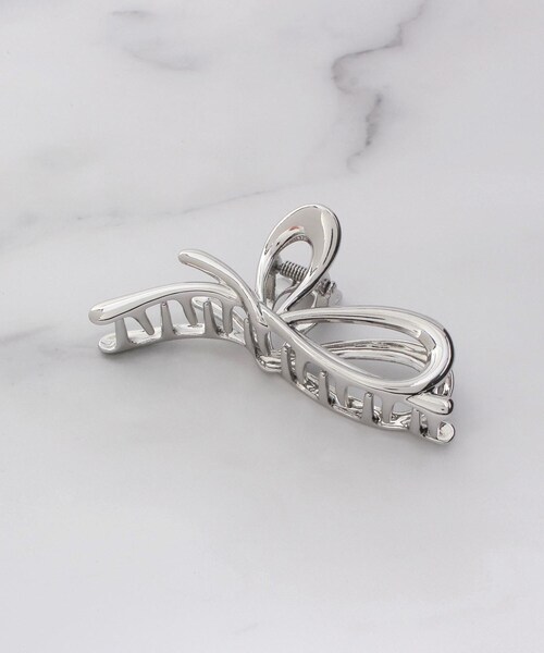 ITS'DEMO（イッツデモ）の「ニュアンスリボンメタルバンス（その他ヘアアクセサリー・レディース・ゴールド/シルバー・00）」の2枚目の写真