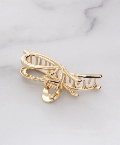 ITS'DEMO（イッツデモ）の「ニュアンスリボンメタルバンス（その他ヘアアクセサリー・レディース・ゴールド/シルバー・00）」の6枚目の写真