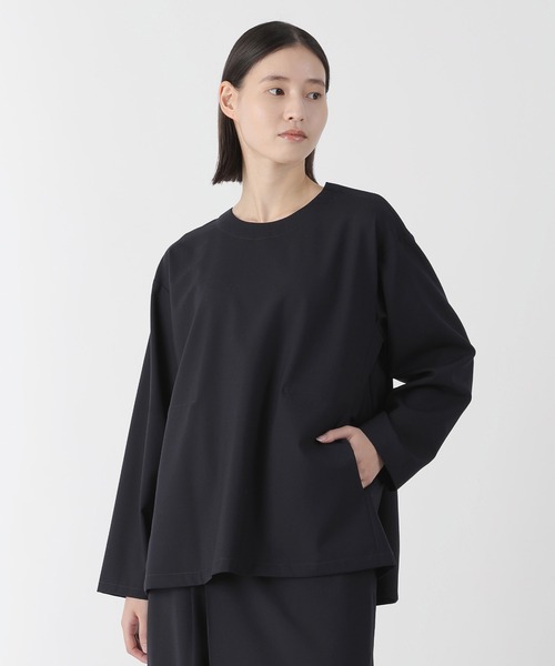 Plantation - 2022AW プランテーション Plantation ウールカシミヤ混 モックネックワイドシルエットニットプルーバー 2/ライトグレー【2400014295177】 セール】(H)LUXE TORO / S（ニット/セーター）｜Plantation