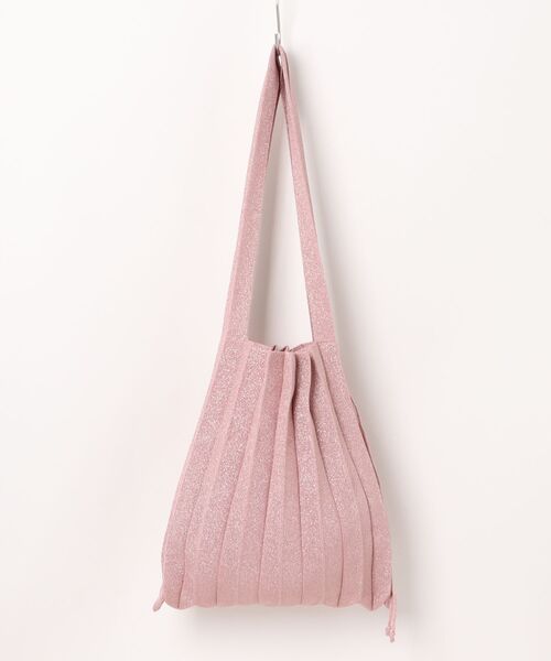 JOSEPH AND STACEY(ジョセフアンドステイシー)の「ラッキープリーツニットスターリー(M)(トートバッグ・レディース・ブラック/ベビーピンク/スカイブルー/ピンク/ベージュ/レッド系その他/ネイビー/カーキ/シルバー・M)」の6枚目の写真