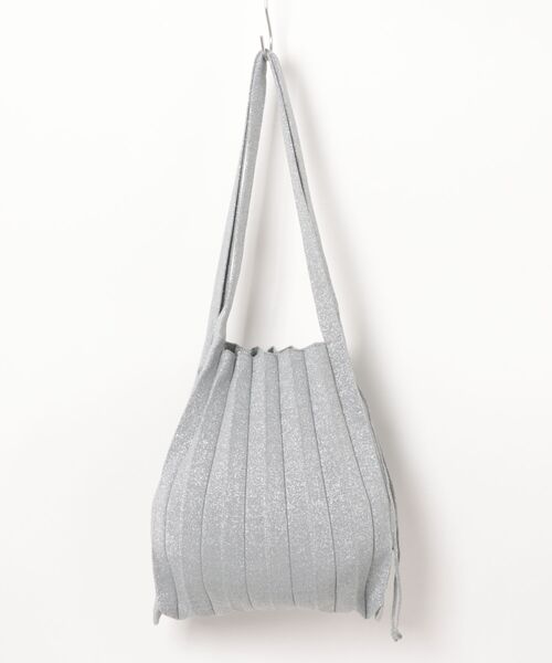 JOSEPH AND STACEY(ジョセフアンドステイシー)の「ラッキープリーツニットスターリー(M)(トートバッグ・レディース・ブラック/ベビーピンク/スカイブルー/ピンク/ベージュ/レッド系その他/ネイビー/カーキ/シルバー・M)」の9枚目の写真