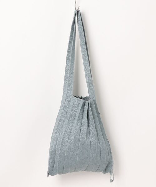 JOSEPH AND STACEY(ジョセフアンドステイシー)の「ラッキープリーツニットスターリー(M)(トートバッグ・レディース・ブラック/ベビーピンク/スカイブルー/ピンク/ベージュ/レッド系その他/ネイビー/カーキ/シルバー・M)」の5枚目の写真