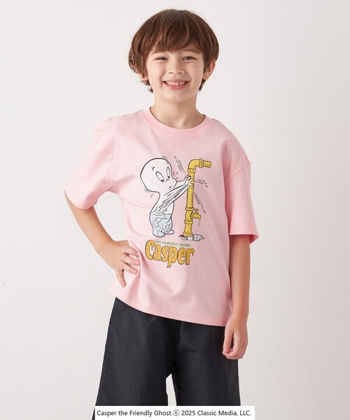 SHIPS any(シップス エニィ)の「SHIPS any: CASPER プリント コラボ Tシャツ◇(Tシャツ/カットソー・キッズ・ホワイト/ピンク・110/140/130/120)」の2枚目の写真