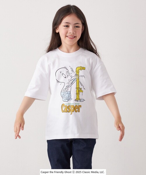 SHIPS any(シップス エニィ)の「SHIPS any: CASPER プリント コラボ Tシャツ◇(Tシャツ/カットソー・キッズ・ホワイト/ピンク・110/140/130/120)」の6枚目の写真