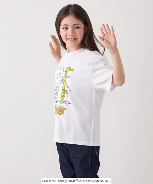 SHIPS any(シップス エニィ)の「SHIPS any: CASPER プリント コラボ Tシャツ◇(Tシャツ/カットソー・キッズ・ホワイト/ピンク・110/140/130/120)」の7枚目の写真