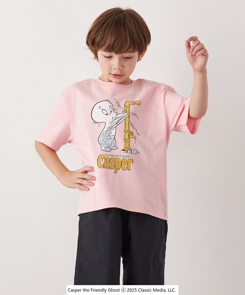 SHIPS any(シップス エニィ)の「SHIPS any: CASPER プリント コラボ Tシャツ◇(Tシャツ/カットソー・キッズ・ホワイト/ピンク・110/140/130/120)」の11枚目の写真