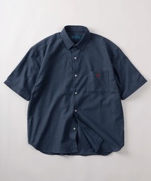 【71】【BEVERLY HILLS POLO CLUB/ビバリーヒルズポロクラブ】ブランドロゴ ワンポイント刺繍&BIGポケットデザイン シアー 半袖シャツ/ビッグシルエット