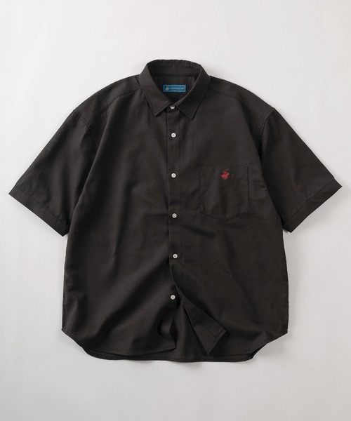 BEVERLY HILLS POLO CLUB(ビバリーヒルズポロクラブ)の「【71】【BEVERLY HILLS POLO CLUB/ビバリーヒルズポロクラブ】ブランドロゴ ワンポイント刺繍&BIGポケットデザイン シアー 半袖シャツ/ビッグシルエット(シャツ/ブラウス・メンズ・ブラック/ライトブルー/ネイビー/ホワイト・M/L/XL)」の3枚目の写真