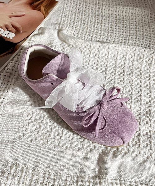 shoes365(シューズスリーシックスファイヴ)の「レースリボンデザインスニーカー(スニーカー・レディース・ピンク/ブルー/イエロー/パープル・22.5cm/23.5cm/24.5cm/23.0cm/24.0cm/25.0cm)」の20枚目の写真