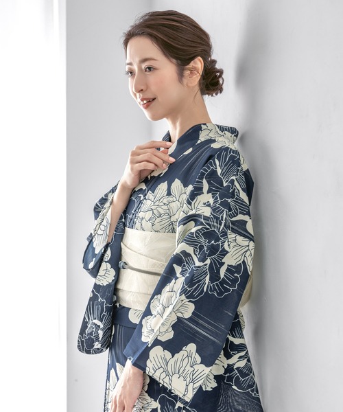 初心者でもプロの着姿”新二部式 セパレート浴衣3点セット（上衣