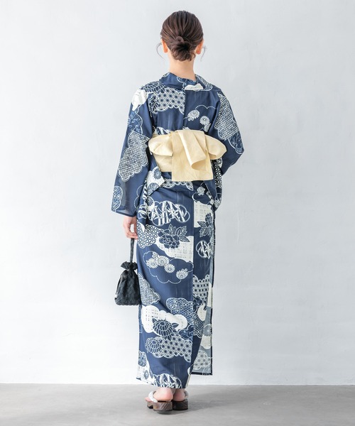 初心者でもプロの着姿”新二部式 セパレート浴衣3点セット（上衣