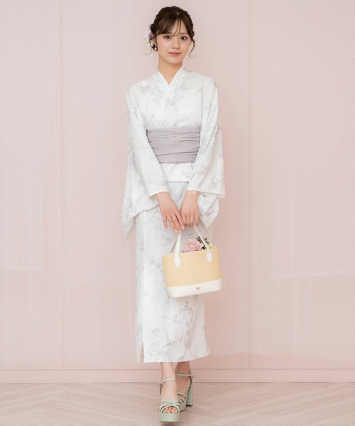 WILLSELECTION(ウィルセレクション)の「ニュアンスフラワー浴衣SET(ワンピース・レディース・ネイビー/ホワイト/ピンク・FREE)」の17枚目の写真
