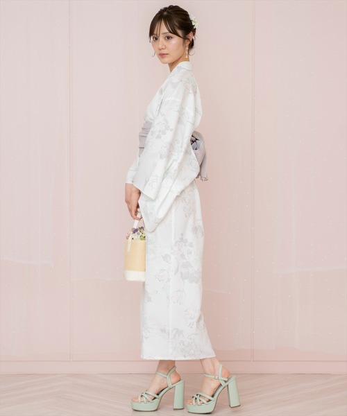 WILLSELECTION(ウィルセレクション)の「ニュアンスフラワー浴衣SET(ワンピース・レディース・ネイビー/ホワイト/ピンク・FREE)」の20枚目の写真