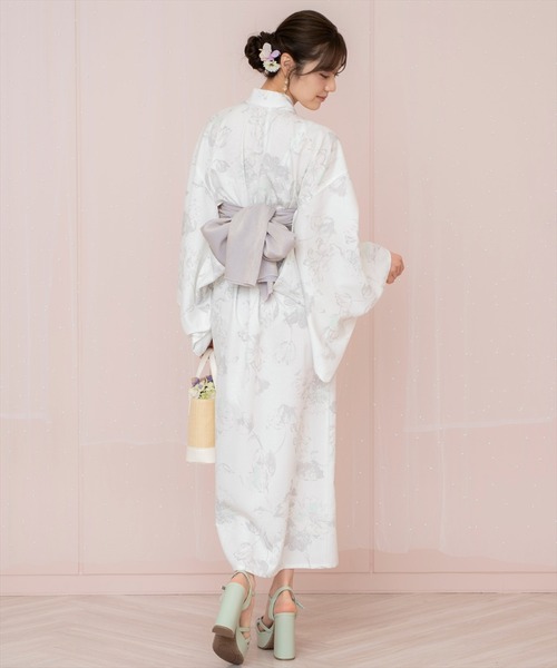 WILLSELECTION(ウィルセレクション)の「ニュアンスフラワー浴衣SET(ワンピース・レディース・ネイビー/ホワイト/ピンク・FREE)」の21枚目の写真