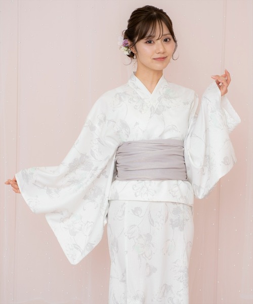 WILLSELECTION(ウィルセレクション)の「ニュアンスフラワー浴衣SET(ワンピース・レディース・ネイビー/ホワイト/ピンク・FREE)」の22枚目の写真