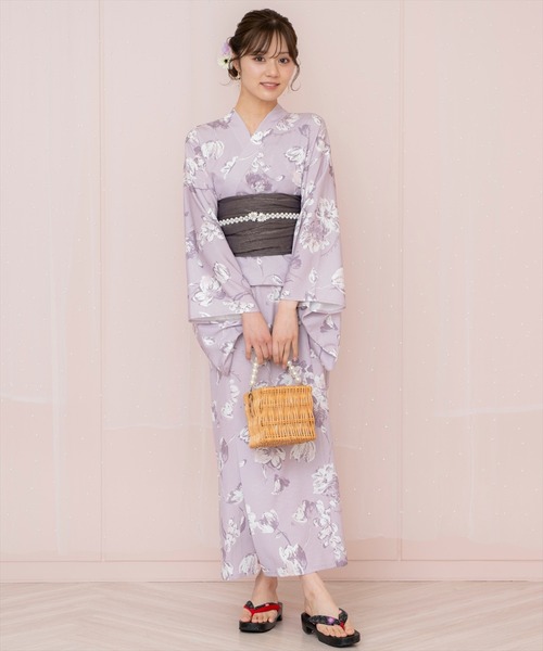 WILLSELECTION(ウィルセレクション)の「ニュアンスフラワー浴衣SET(ワンピース・レディース・ネイビー/ホワイト/ピンク・FREE)」の11枚目の写真