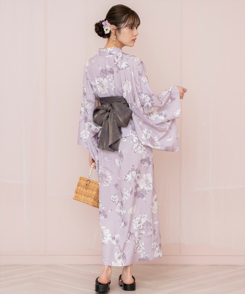 WILLSELECTION(ウィルセレクション)の「ニュアンスフラワー浴衣SET(ワンピース・レディース・ネイビー/ホワイト/ピンク・FREE)」の13枚目の写真