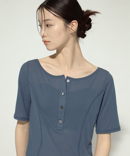 トップス studious 2pac henry neck tee 2Pac Henry Neck Tee(FREE BLACK): STUDIOUS: WOMENS｜ STUDIOUS