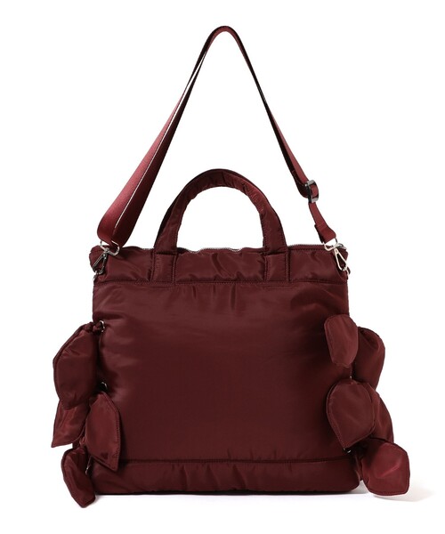 Casselini（キャセリーニ）の「【別注】Casselini / リボン ヘルメット バッグ（トートバッグ・レディース・ブラック/ボルドー・ONE SIZE）」の18枚目の写真