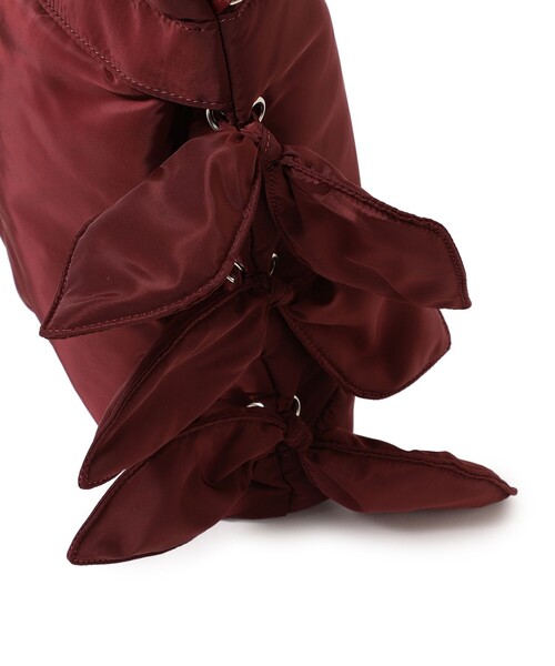 Casselini（キャセリーニ）の「【別注】Casselini / リボン ヘルメット バッグ（トートバッグ・レディース・ブラック/ボルドー・ONE SIZE）」の20枚目の写真