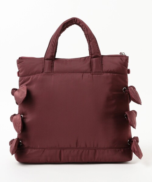 Casselini（キャセリーニ）の「【別注】Casselini / リボン ヘルメット バッグ（トートバッグ・レディース・ブラック/ボルドー・ONE SIZE）」の10枚目の写真