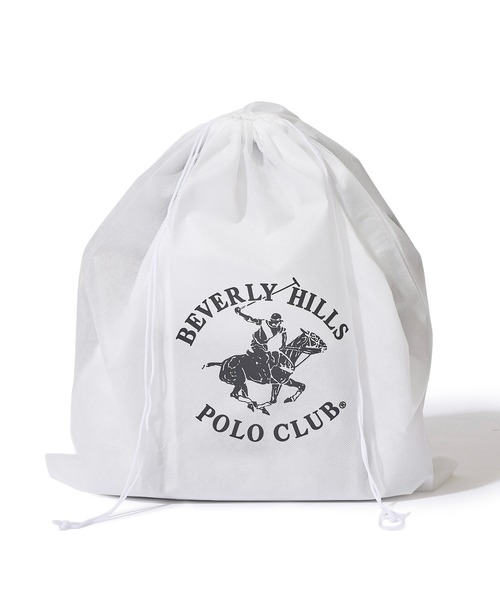 BEVERLY HILLS POLO CLUB(ビバリーヒルズポロクラブ)の「【Beverly Hills Polo Club/ビバリーヒルズポロクラブ】ポニー刺繍キャンバストートバッグXS(ショルダーストラップ付)(トートバッグ・レディース・ホワイト系1/グレー/ブラック/ホワイト系2・FREE)」の5枚目の写真