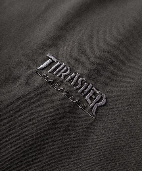 THRASHER(スラッシャー)の「【70】【THRASHER/スラッシャー】ピグメント加工 ボックスプリント マガジン Tシャツ/バックプリント/ オーバーサイズ(Tシャツ/カットソー・メンズ・ピンク/ブラウン/チャコールグレー/グレー/サックスブルー・M/L/XL)」の9枚目の写真
