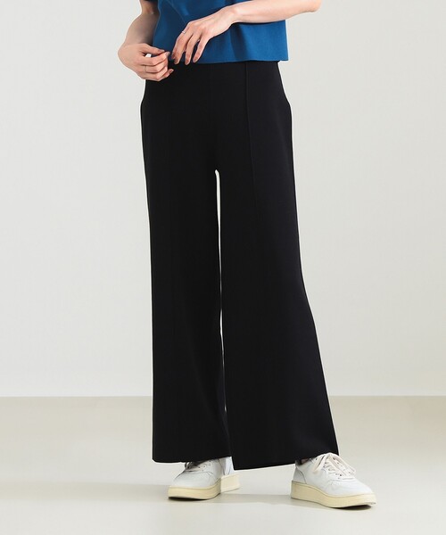 Demi-Luxe BEAMS（デミルクス ビームス）の「【1/1値下げ】AK+1 / スムース ニットパンツ［手洗い可］（その他パンツ・レディース・グレー/ブラック・36/38）」の2枚目の写真