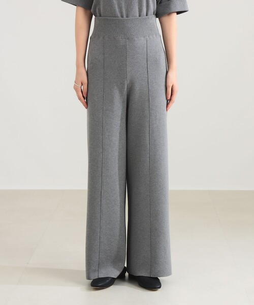 Demi-Luxe BEAMS（デミルクス ビームス）の「【1/1値下げ】AK+1 / スムース ニットパンツ［手洗い可］（その他パンツ・レディース・グレー/ブラック・36/38）」の20枚目の写真