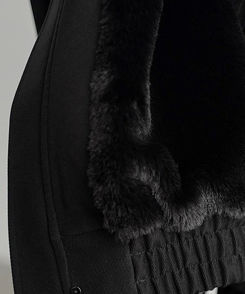 chuclla（チュクラ）の「【CHENTAITAI】ボリュームショートブルゾン CTW25a004（ブルゾン・レディース・ブラウン/ブラック・L/M）」の9枚目の写真