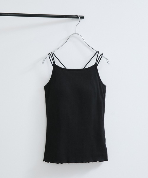 VIS（ビス）の「アメスリカップ付きインナーキャミソール（キャミソール・レディース・ホワイト/ブラック/ダークブラウン・FREE）」の18枚目の写真