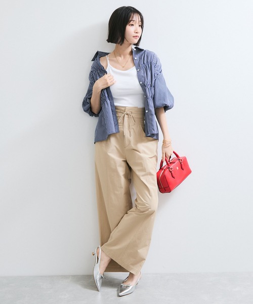 VIS（ビス）の「アメスリカップ付きインナーキャミソール（キャミソール・レディース・ホワイト/ブラック/ダークブラウン・FREE）」の4枚目の写真