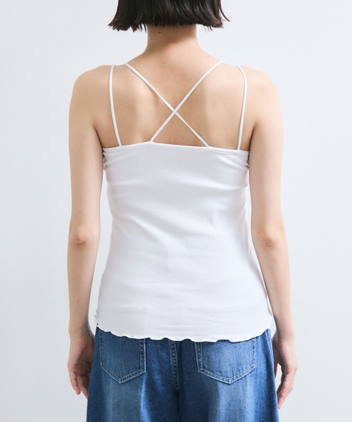 VIS（ビス）の「アメスリカップ付きインナーキャミソール（キャミソール・レディース・ホワイト/ブラック/ダークブラウン・FREE）」の8枚目の写真